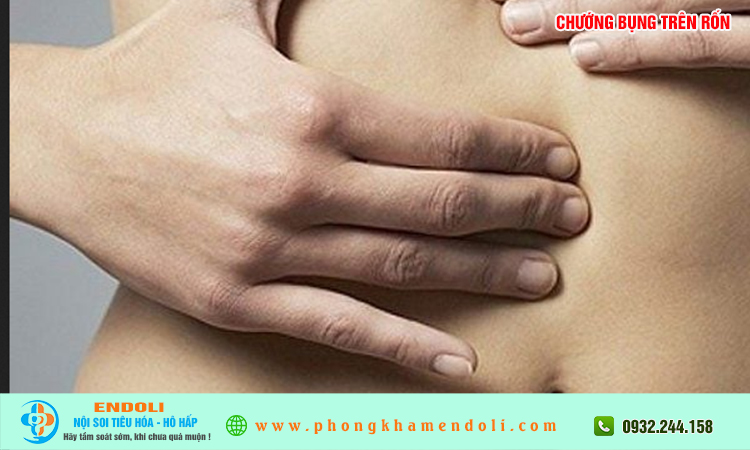 Chướng bụng trên rốn là bị gì?